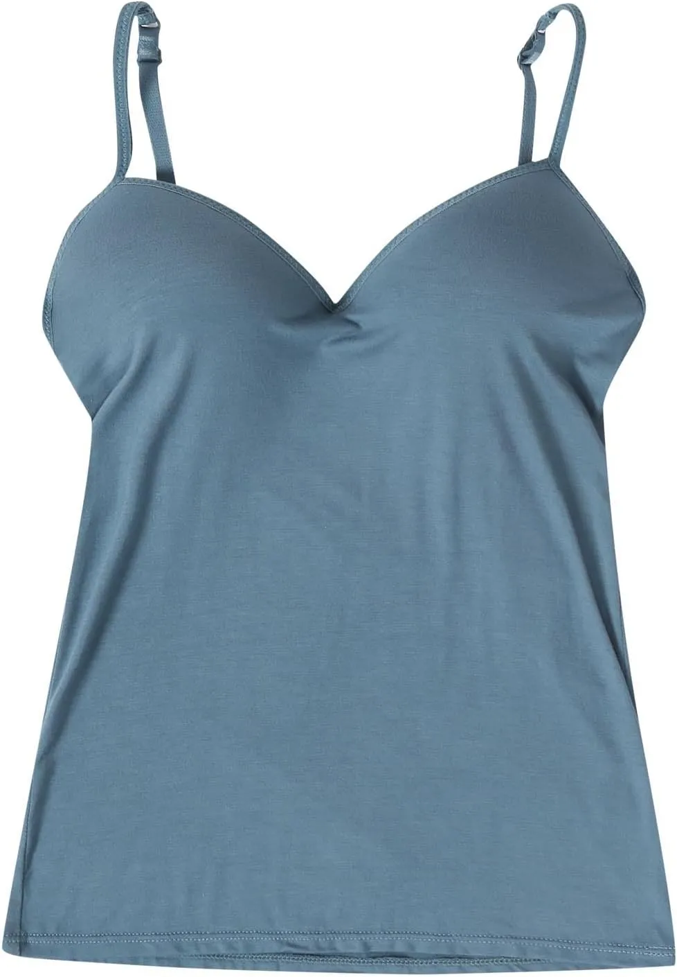 Tank Top with Built in Bra for Women Adjustable Spaghetti Strap Cami Tank Shelf Bra Camisole Tops Undershirts