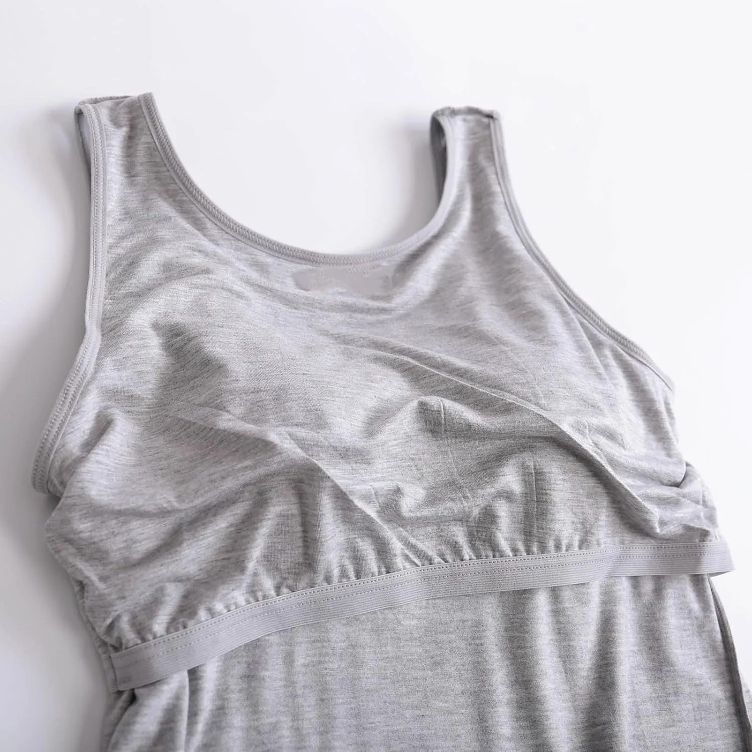 Tank Top with Built in Bra for Women Basic Yoga Top Sleeveless Scoop Neck Tank Top Cotton Tank Summer Casual Tops
