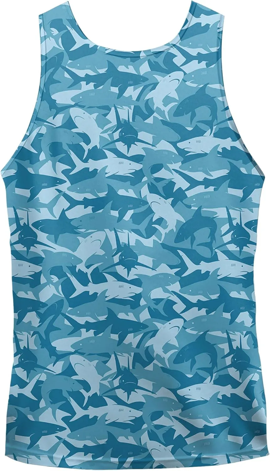 Tank Tops Men Print Funny Graphic Beach Tank Top for Men Summer Casual Wear