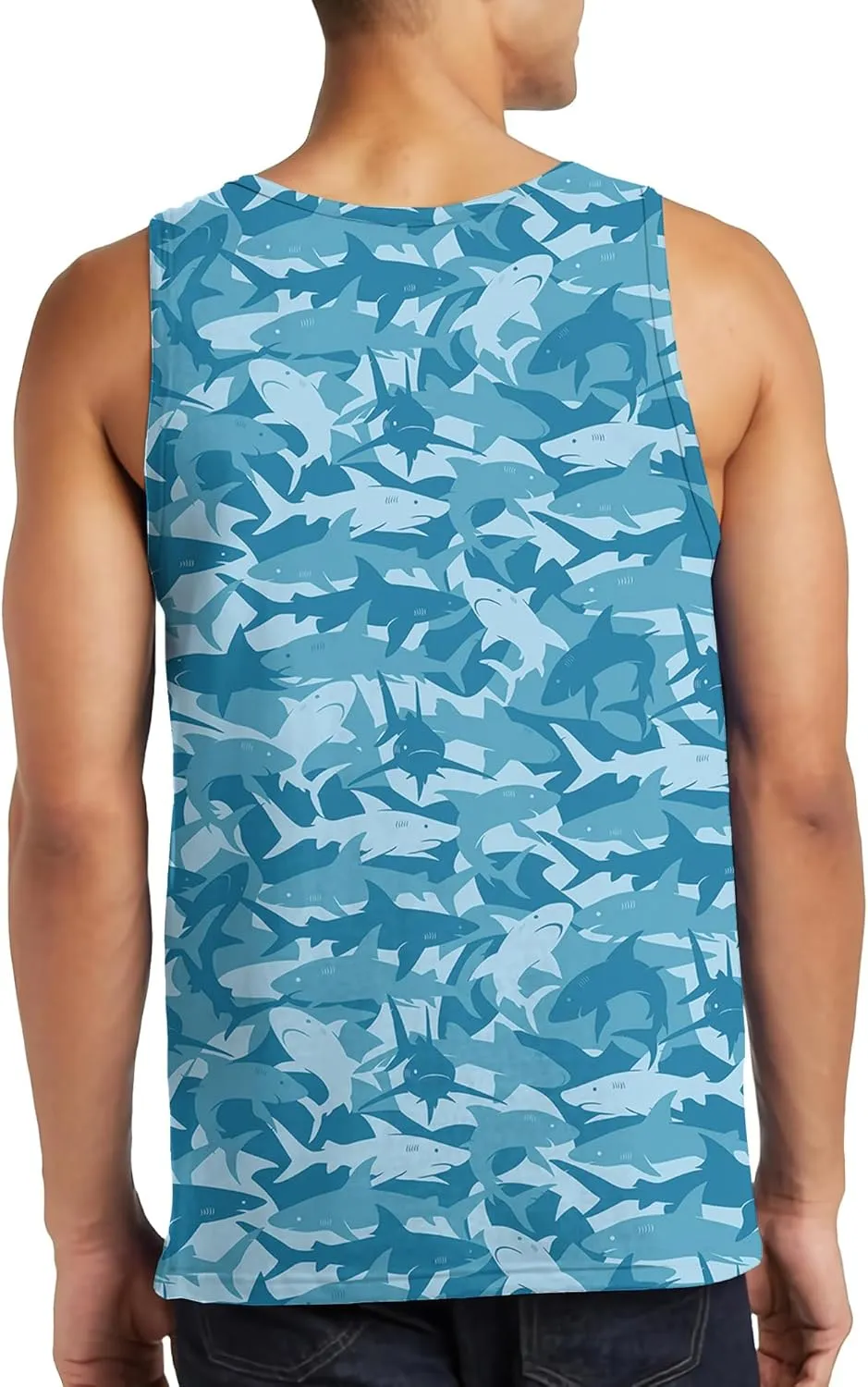 Tank Tops Men Print Funny Graphic Beach Tank Top for Men Summer Casual Wear