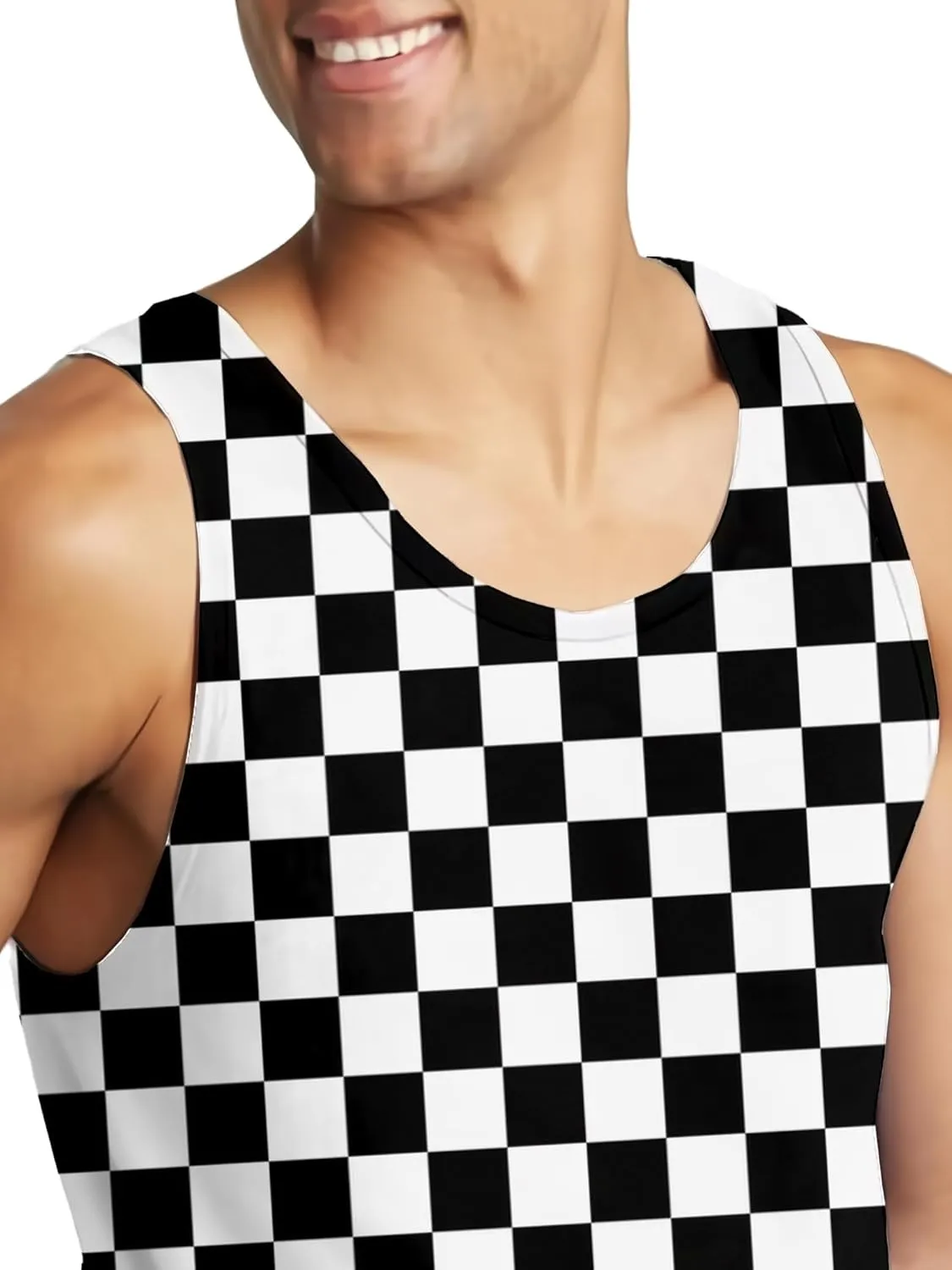 Tank Tops Men Print Funny Graphic Beach Tank Top for Men Summer Casual Wear
