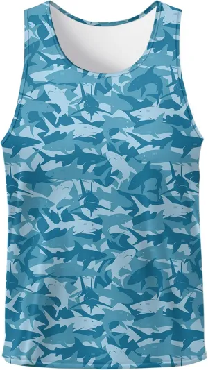 Tank Tops Men Print Funny Graphic Beach Tank Top for Men Summer Casual Wear