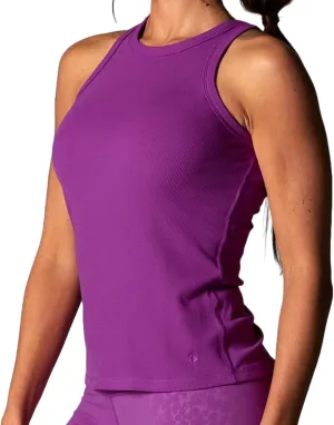 Tavi Womens Rib Tank Top  Ribbed Tank Top, Workout Tops, High Neck Tank Top, Lightweight Racerback Tank