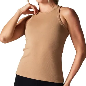 Tavi Womens Rib Tank Top  Ribbed Tank Top, Workout Tops, High Neck Tank Top, Lightweight Racerback Tank
