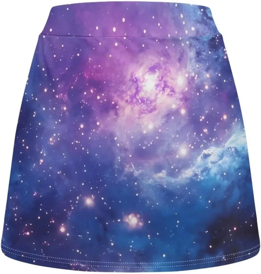 Tennis Skort for Women High Waisted Golf Skort with Shorts Inner Pocket Sports Running Pickleball Wear