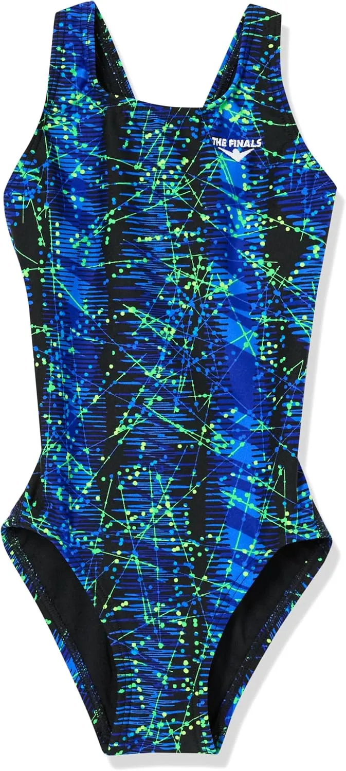 The Finals Girls' Waveback Athletic One Piece Swimsuit