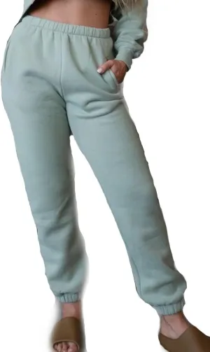 TIC TOC Womens Soft Fleece Oversized Sweatpants Casual Essential High Waisted Jogger Pants with Pockets