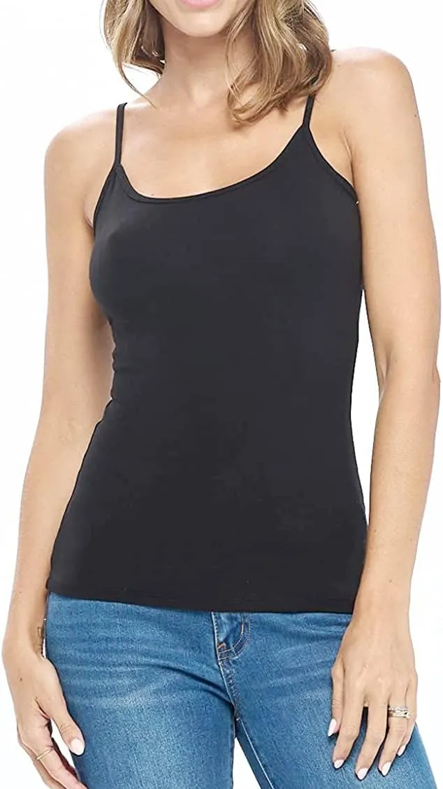 titivate Women's Basic Cami Tank Tops Camisoles Plus Size,Breathable Cotton Stretch Undershirt