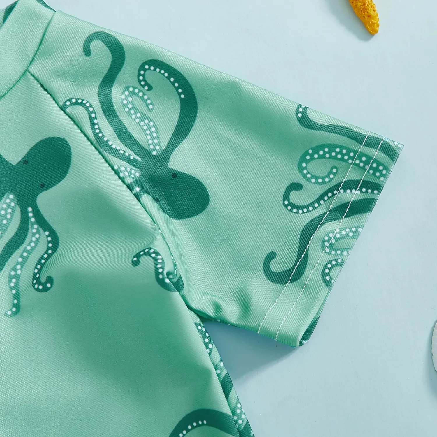 Toddler Baby Boy Swimsuit Turtle/Shark Print Short Sleeve Zip Up Rash Guard Swimwear Infant Summer One-Piece Bathing Suit