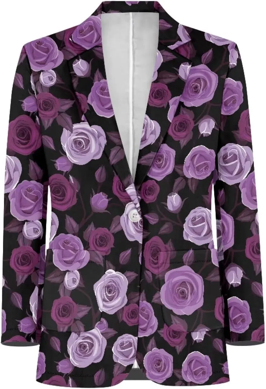 TODIYADDU Blazer Jackets for Women Casual Long Sleeve Lapel Collar Elegant Work Office Jacket Open Front Cardigan Outwear