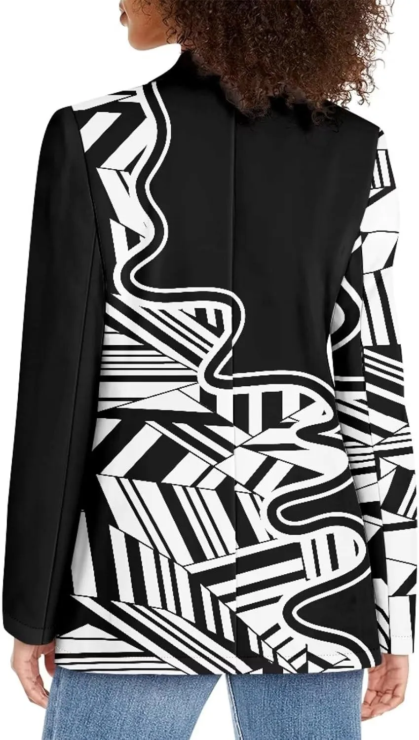 TODIYADDU Blazer Jackets for Women Casual Long Sleeve Lapel Collar Elegant Work Office Jacket Open Front Cardigan Outwear