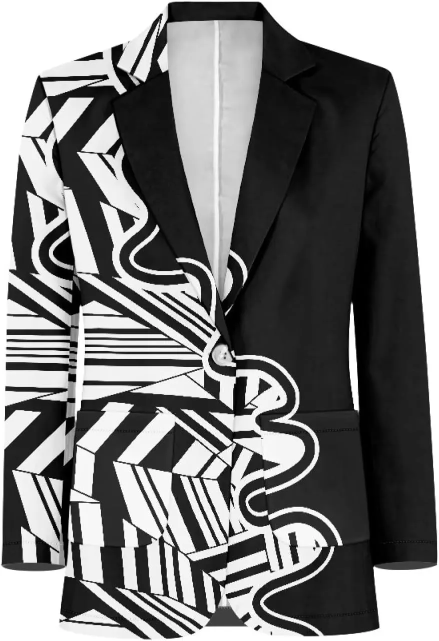 TODIYADDU Blazer Jackets for Women Casual Long Sleeve Lapel Collar Elegant Work Office Jacket Open Front Cardigan Outwear
