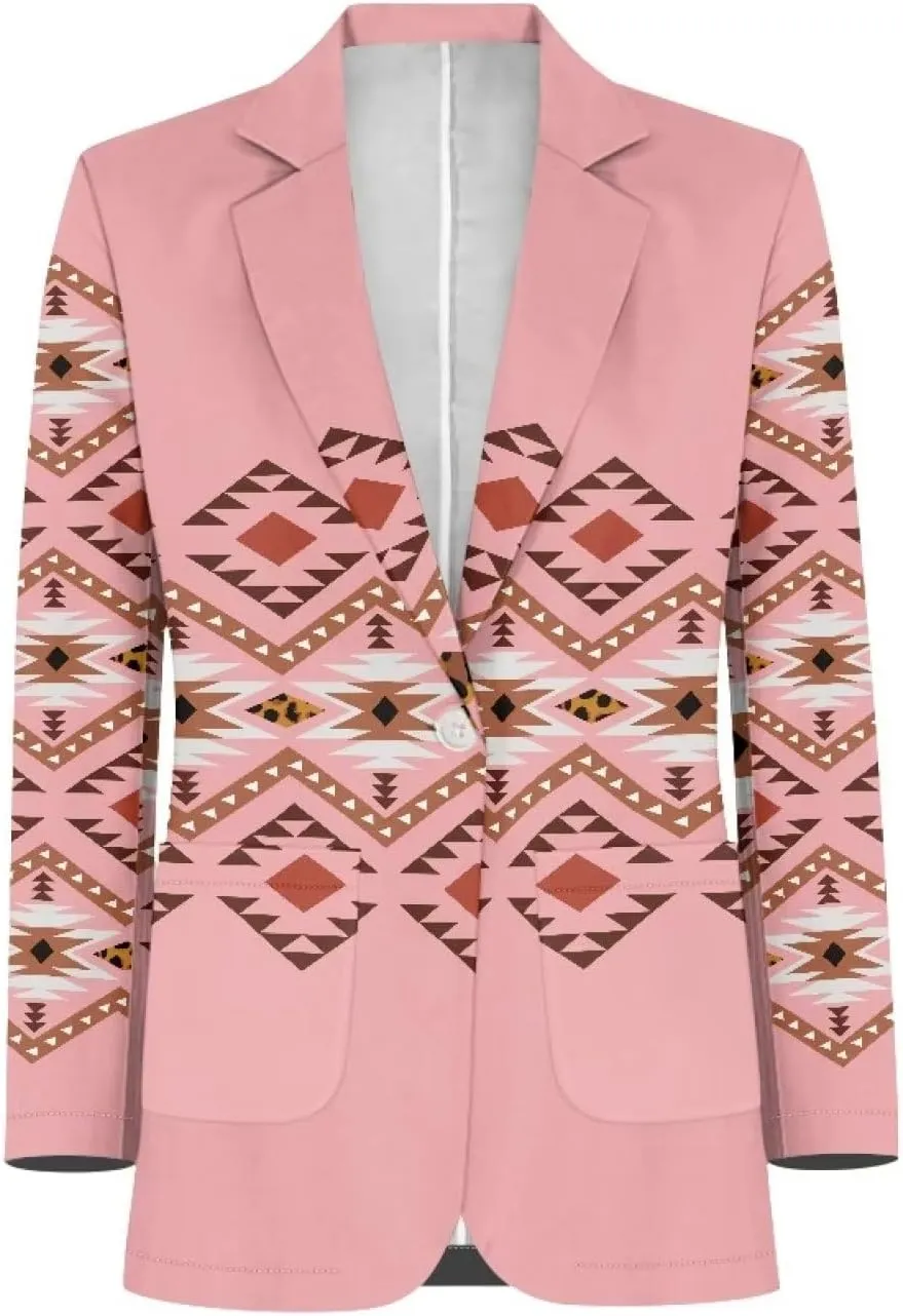 TODIYADDU Womens One Button Blazer Lightweight Office Work Suit Jacket Open Front Cardigan Outwear with Pockets Size 2XS-3XL