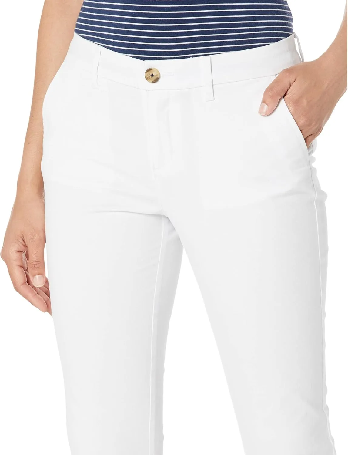 Tommy Hilfiger Women's Hampton Chino Pants  Lightweight Pants With Relaxed Fit