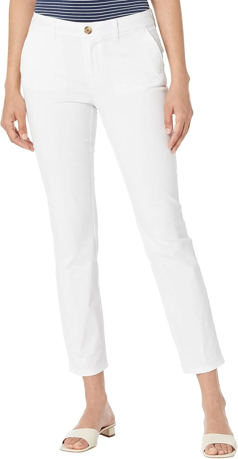 Tommy Hilfiger Women's Hampton Chino Pants  Lightweight Pants With Relaxed Fit