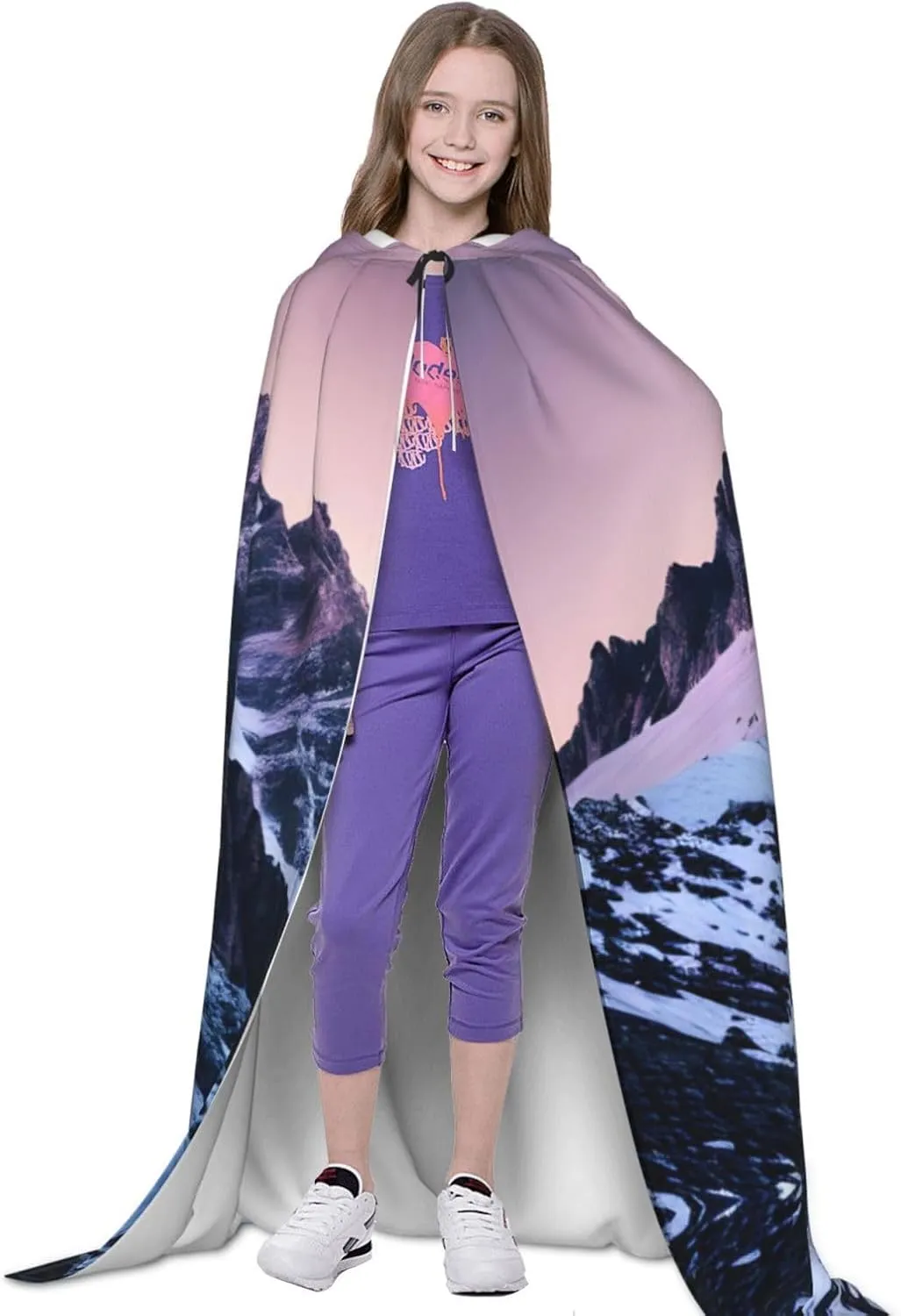 Travel Mountain Hooded Cloak Coat Winter Warm Long Cloak Cosplay Costumes Outerwear Carnivals Hoodies Capes