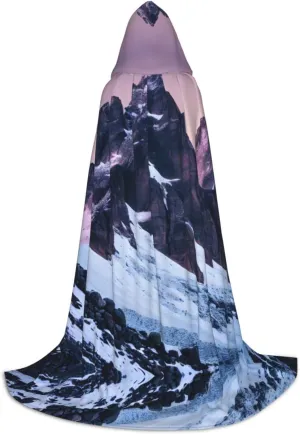 Travel Mountain Hooded Cloak Coat Winter Warm Long Cloak Cosplay Costumes Outerwear Carnivals Hoodies Capes