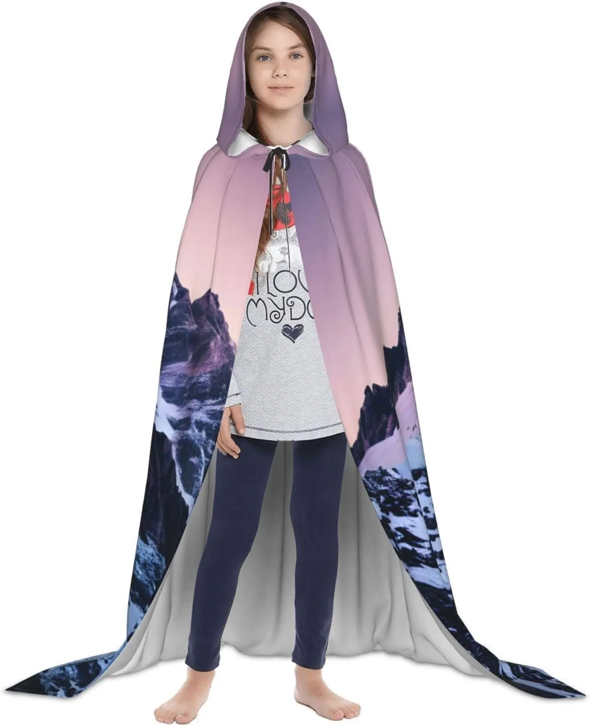Travel Mountain Hooded Cloak Coat Winter Warm Long Cloak Cosplay Costumes Outerwear Carnivals Hoodies Capes