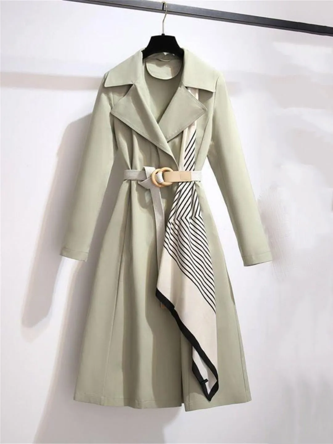 Trench Coat Autumn Winter Casual Loose Show Thinness Long Windbreaker Clothing Coat Women Jackets