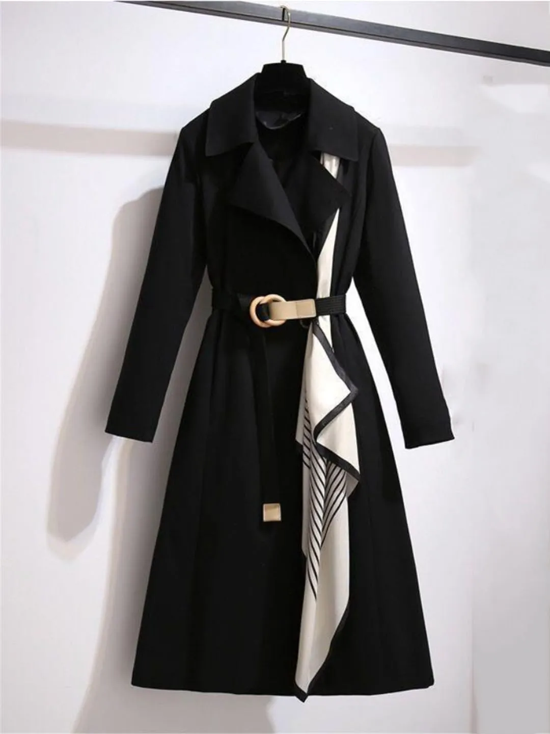 Trench Coat Autumn Winter Casual Loose Show Thinness Long Windbreaker Clothing Coat Women Jackets