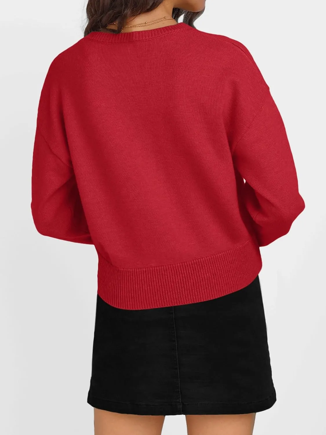 Trendy Queen Cropped Cardigan Sweaters for Women Lightweight Crop Cotton Knit Y2k Fall Outfits Fashion Clothes 2025