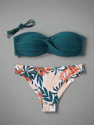 Tropical Bliss Bandeau Bikini Set