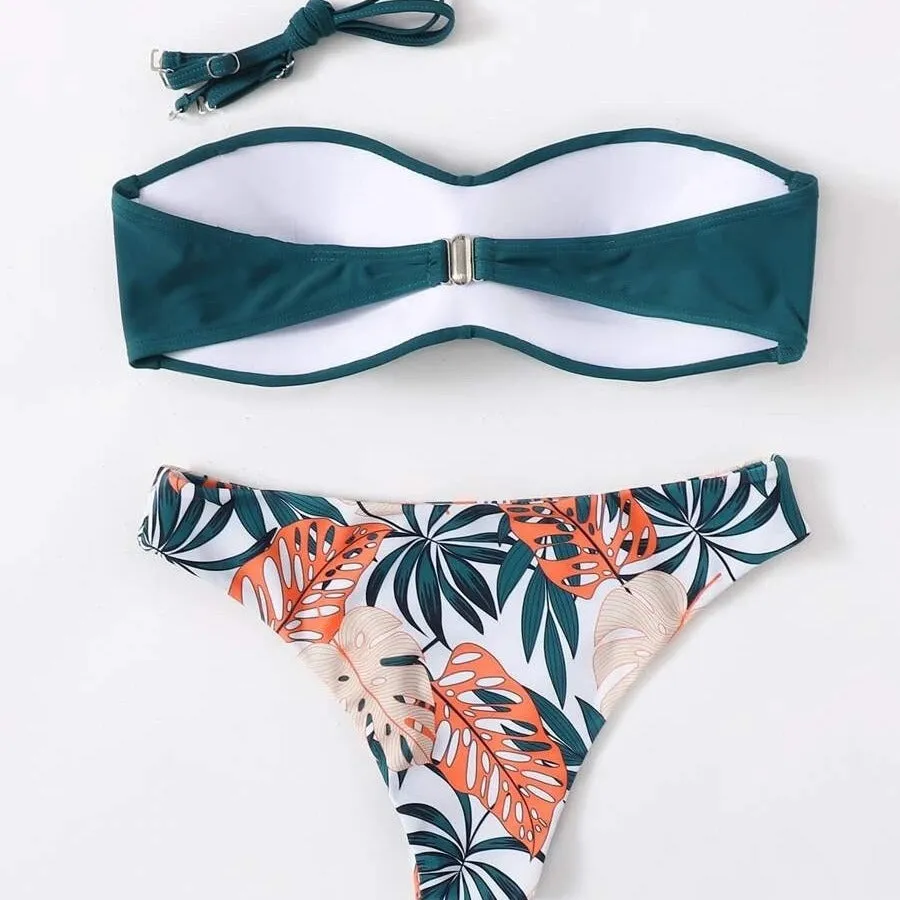 Tropical Bliss Bandeau Bikini Set