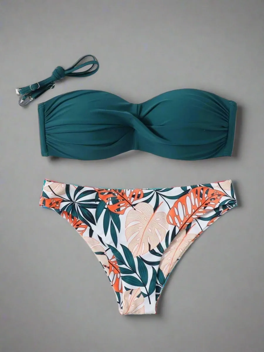 Tropical Bliss Bandeau Bikini Set