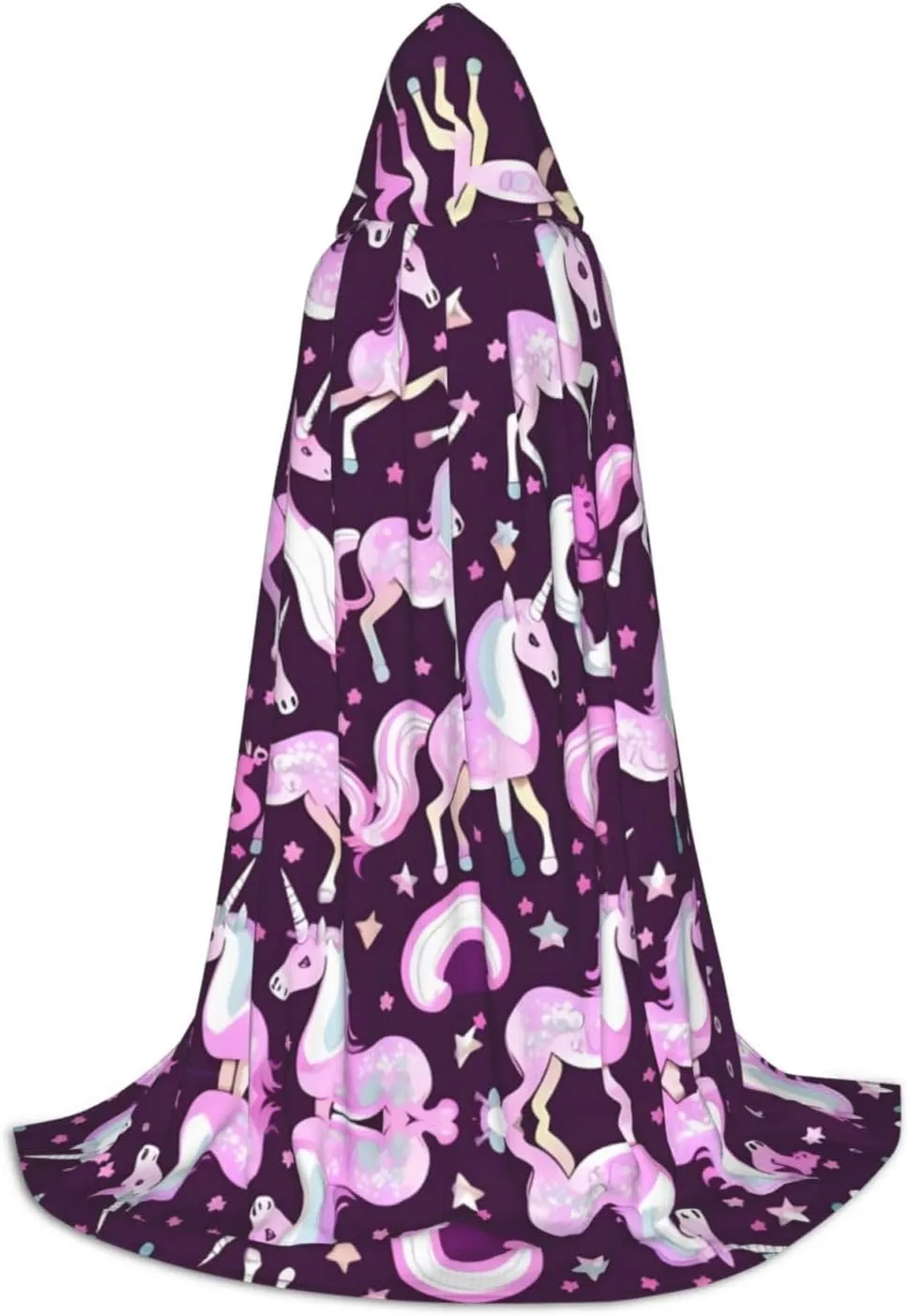 Unicorns Red Hooded Cloak Coat Winter Warm Long Cloak Cosplay Costumes Outerwear Carnivals Hoodies Capes