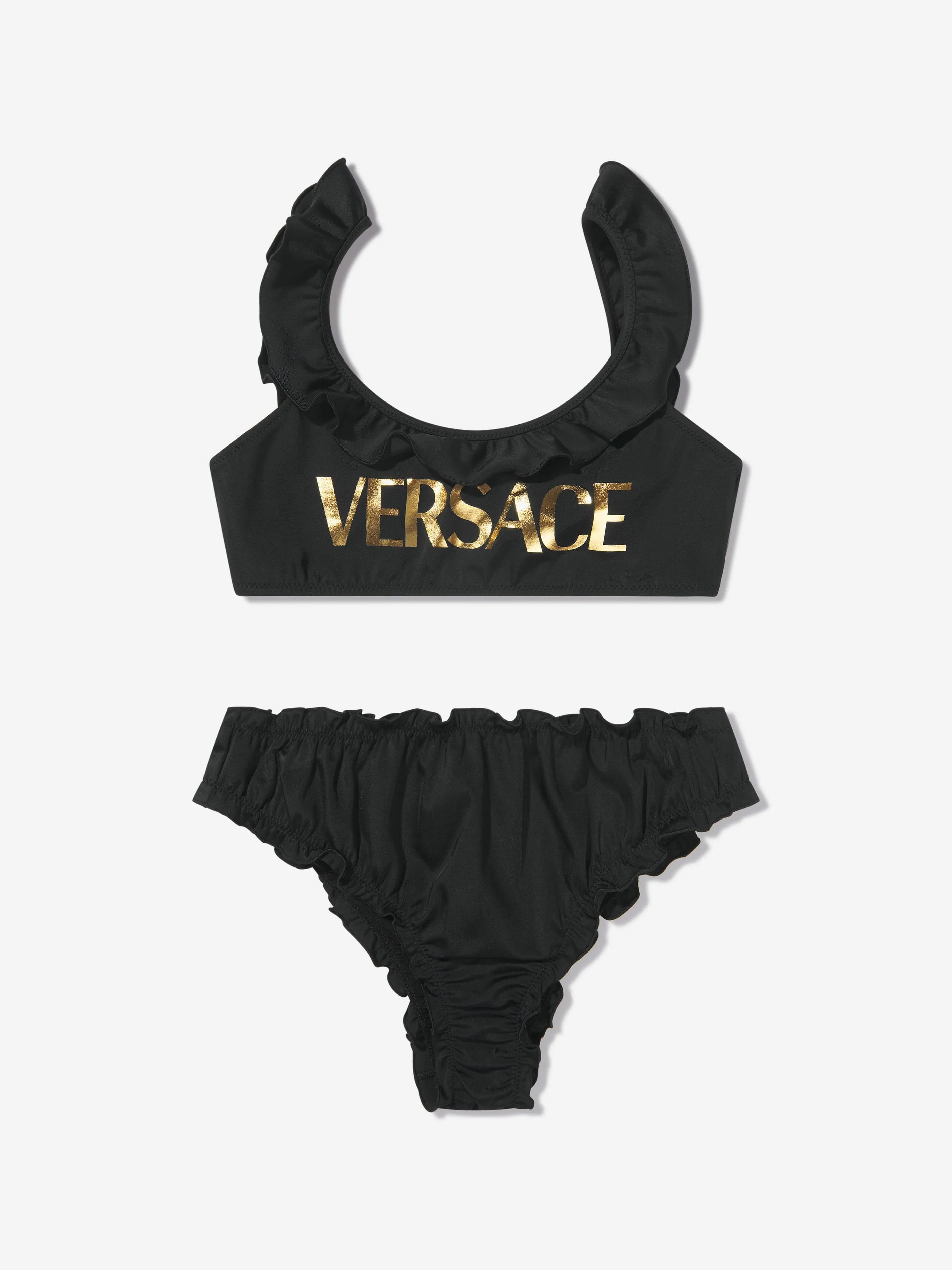 Versace Girls Logo Print Bikini