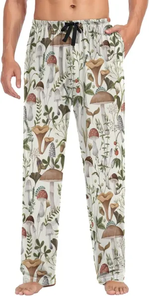visesunny Men's Pajama Pants 100% Cotton Lounge Soft Warm Sleepwear Pants PJ Bottoms Drawstring and Pockets
