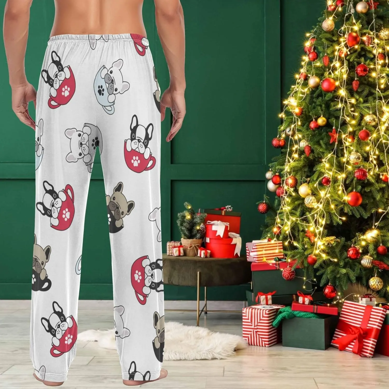 visesunny Men's Pajama Pants 100% Cotton Lounge Soft Warm Sleepwear Pants PJ Bottoms Drawstring and Pockets
