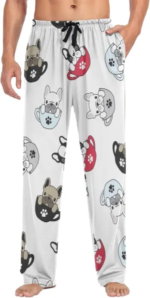 visesunny Men's Pajama Pants 100% Cotton Lounge Soft Warm Sleepwear Pants PJ Bottoms Drawstring and Pockets