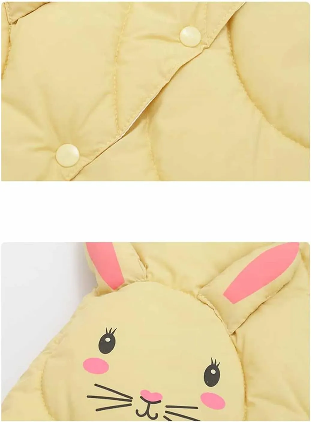 Warm Vest for Baby Girls Cute Cartoon Waistcoat Cotton Padded Jackets Autumn Winter Vest