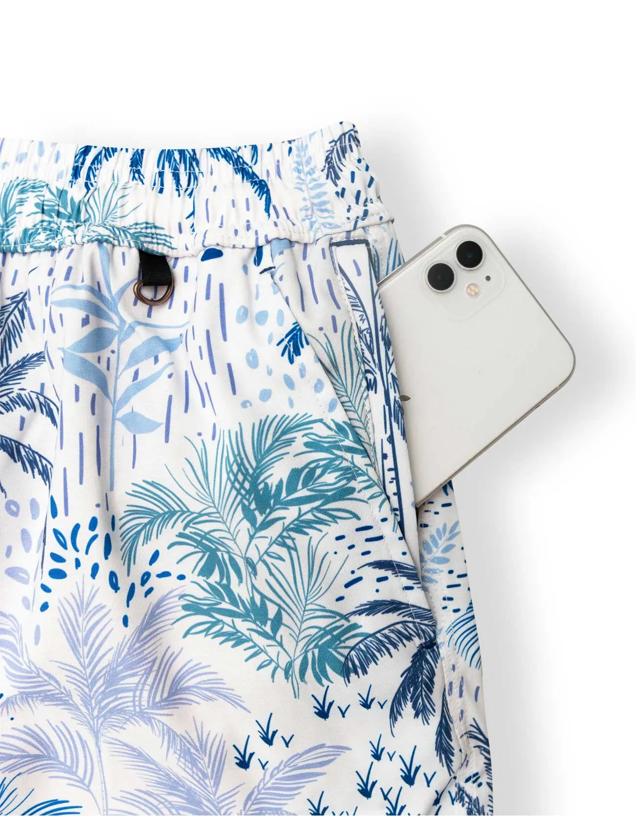 WHITE HOT TROPICS - STRETCH SWIMSUIT