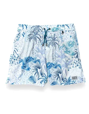 WHITE HOT TROPICS - STRETCH SWIMSUIT