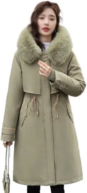 Winter Parkas Women Hooded Jackets Warm Cotton Padded Coat Outerwear Female Windbreaker