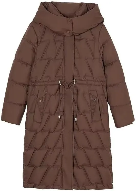 Winter Women Parka Hooded Jackets Thicken Warm Cotton-padded Puffer Coats Long Parkas Clothes Loose Outerwear