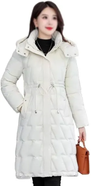 Winter Women Parka Hooded Jackets Thicken Warm Cotton-padded Puffer Coats Long Parkas Clothes Loose Outerwear