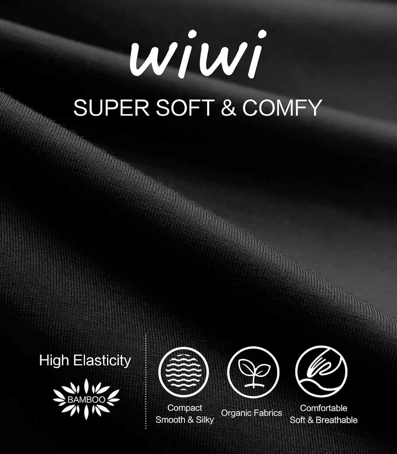 WiWi Pajama Pants for Women Soft Wide Leg Palazzo Lounge Sweatpants Loose Yoga Bottoms-Viscose from Bamboo S-XXL