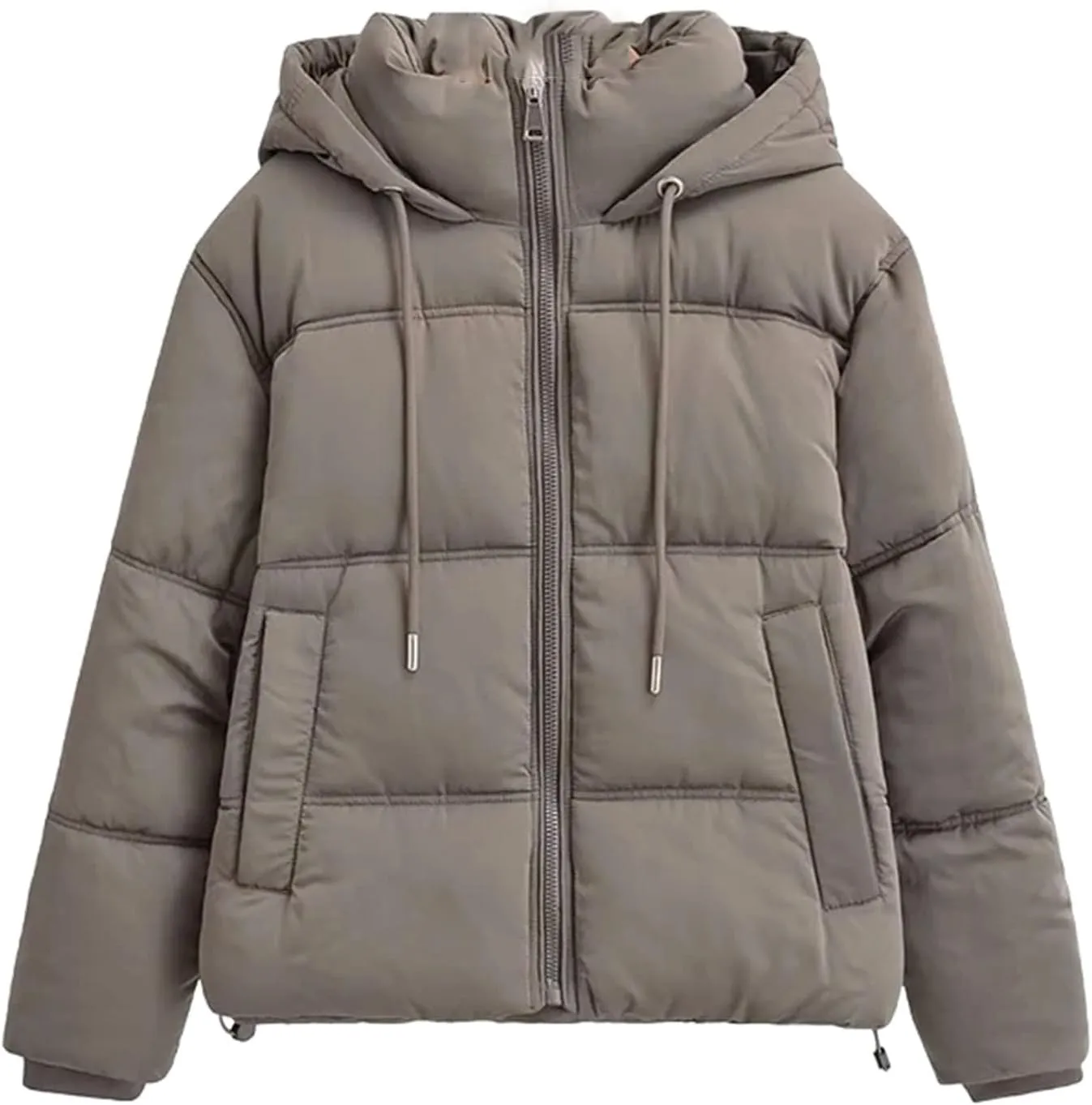Women Coat Vintage Loose Hooded Cotton Padded Jackets Warm Thick Parkas Female Casual Outerwear