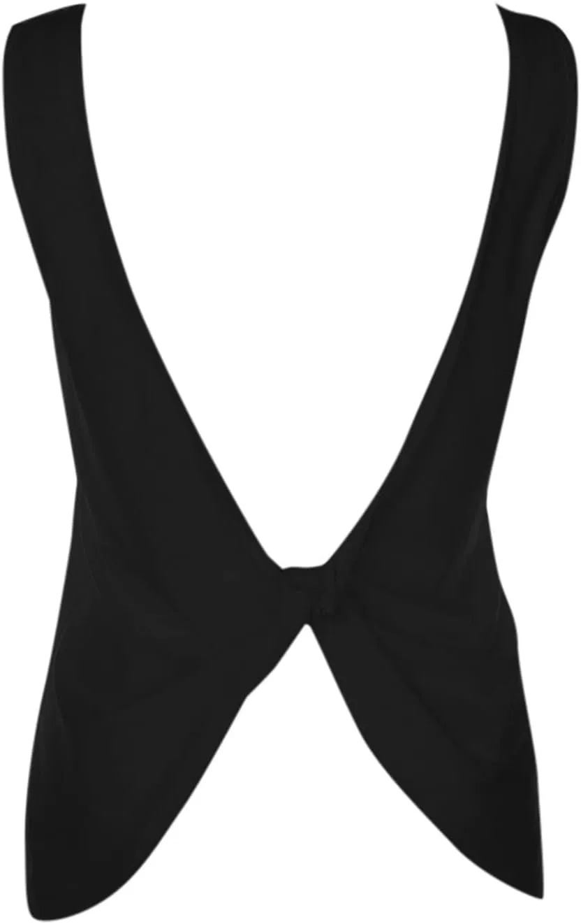 Women Cold Shoulder Top Knot Backless TShirt Tank Top Sexy Casual Loose Backless TShirt Camis Junior Top