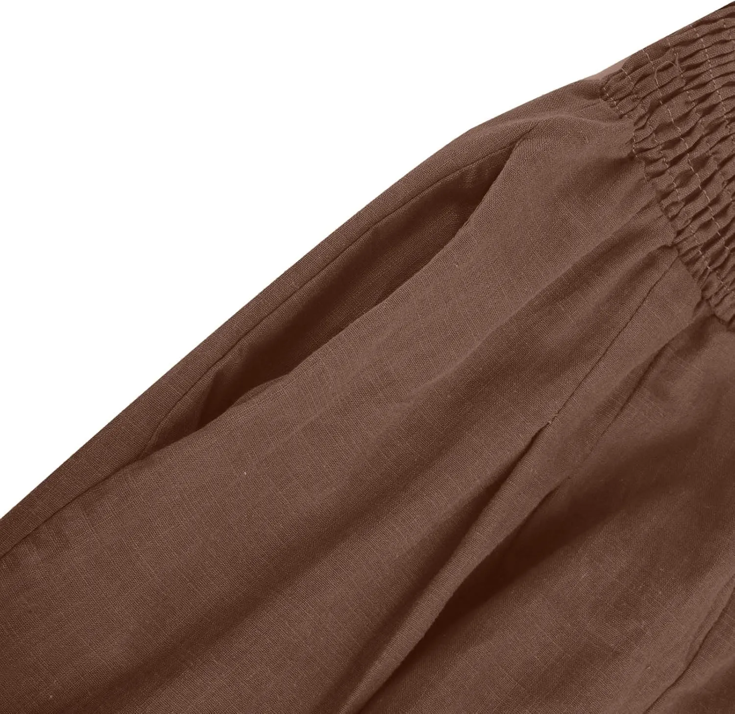 Women Fashion Straight Pants Stretchy High Waisted Wide Leg Pants Casual Pleated Plain Business Work Trousers