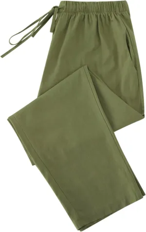 Women Linen Pants Summer 2025 Drawstring Elastic Waist Soft Comfy Cropped Pants Solid Color Wide Leg Palazzo Trousers