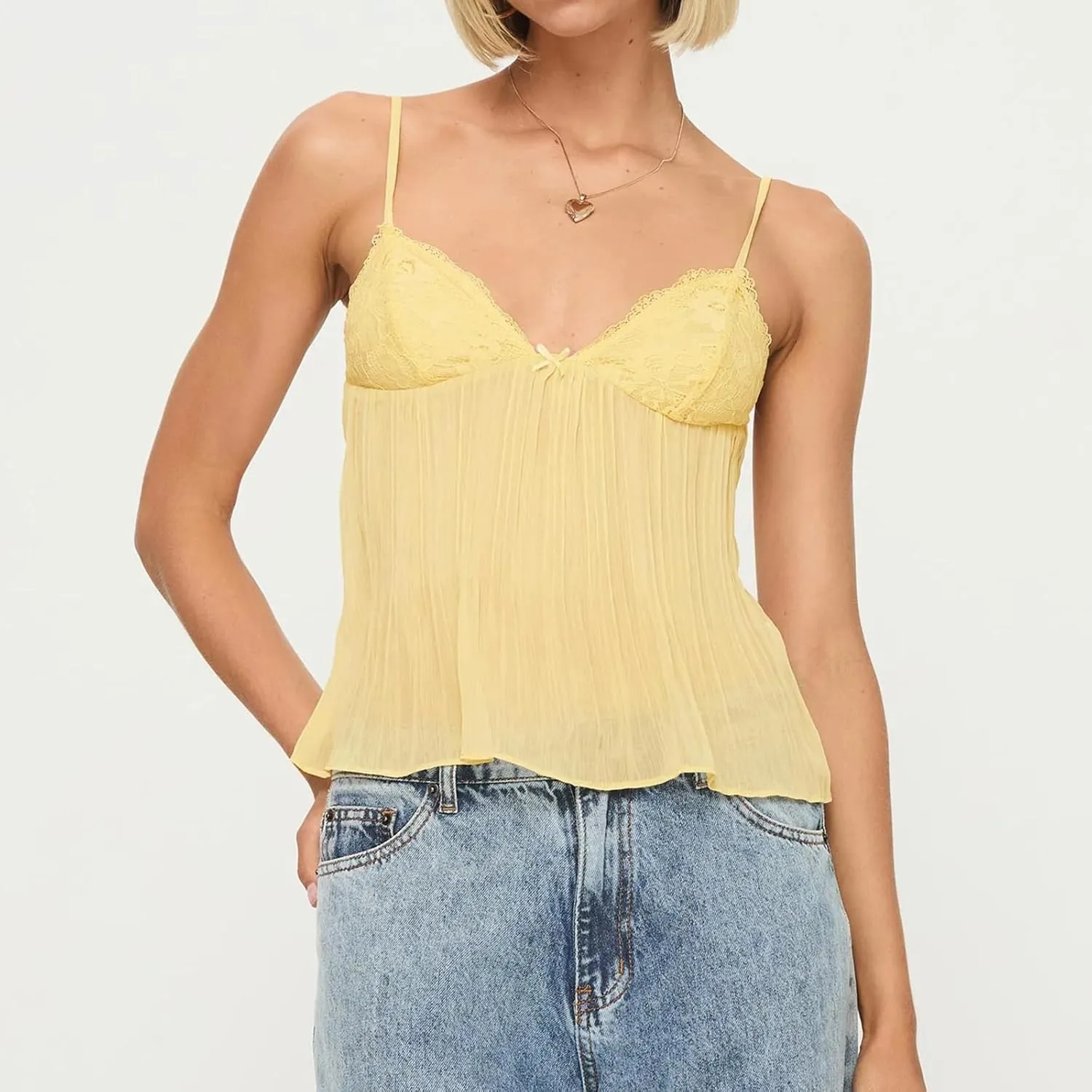 Women Y2k Floral Babydoll Tank Top Spaghetti Strap Ruffle Cami Top Summer Boho Flowy Peplum Crop Top Streetwear