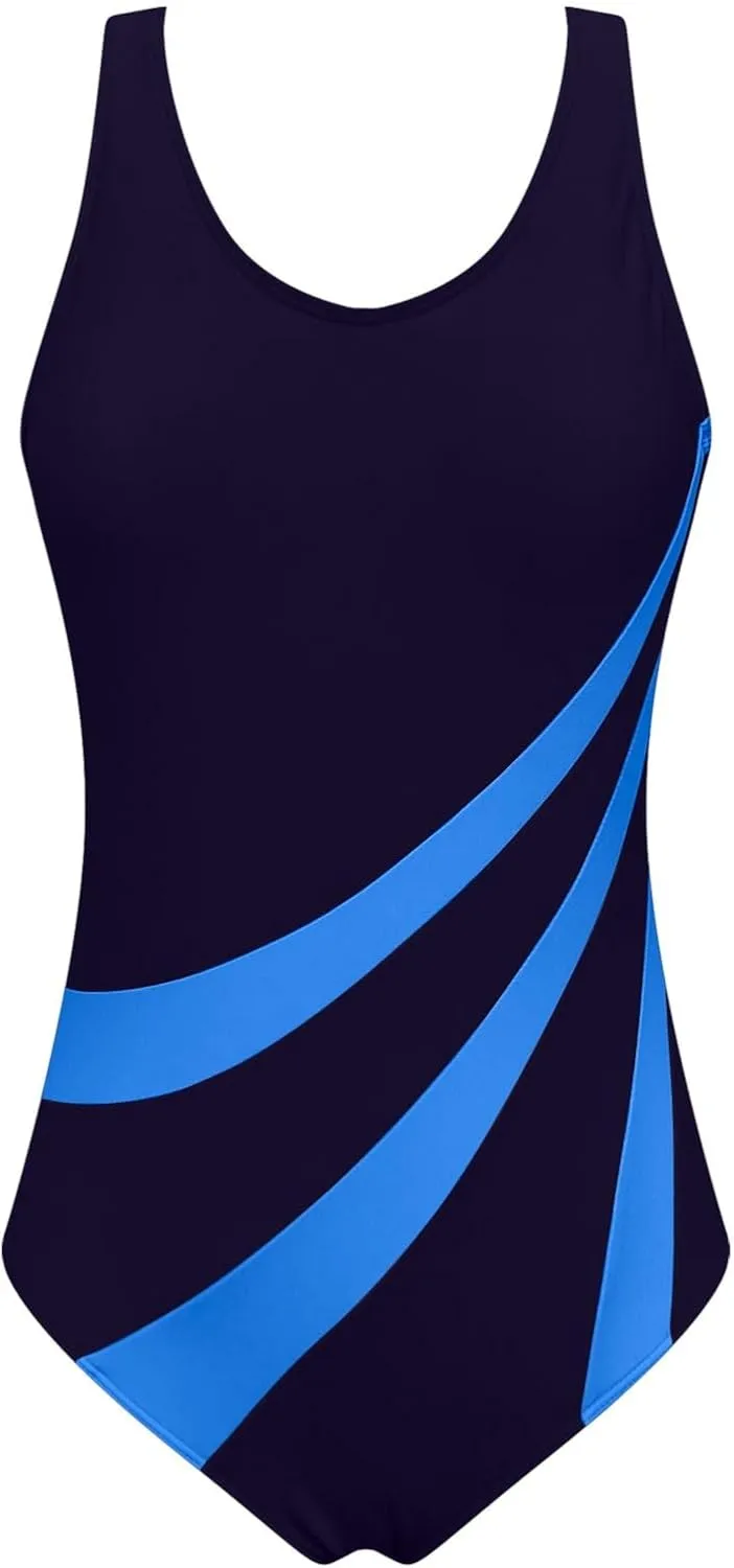 Womens Athletic One Piece Swimsuit Racerback Sport Lap Swimming Suits Swimwear Training Slimming Bathing Suits 2025