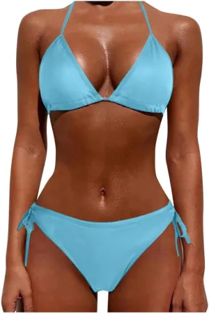 Women's Bikini Set Swimsuit Women Sets Bikini Up Two Plus Size Beachwear Swimwears Tankinis Set Bikini Swimsuit