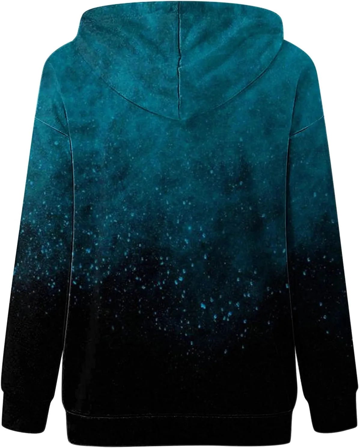 Women's Casual Long Sleeve Hoodies Color Block Button Down Hooded Drawstring Pullover Sweatshirt Tops with Pocket