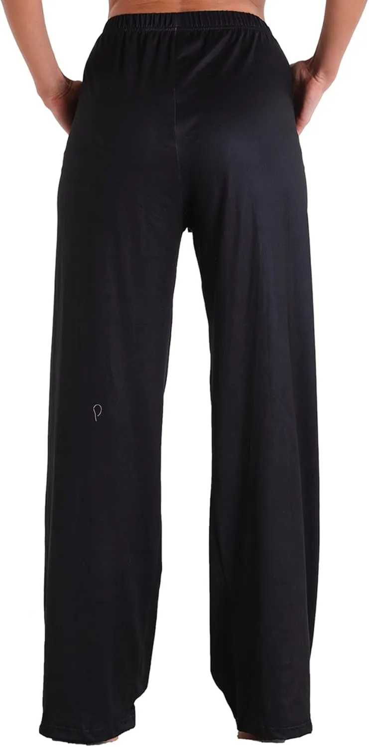 Womens Comfy Lounge Pants Loose Yoga Pant Drawstring Soft Pajama Pants with Pockets Regular and Plus Size