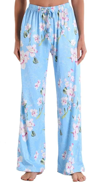 Womens Comfy Lounge Pants Loose Yoga Pant Drawstring Soft Pajama Pants with Pockets Regular and Plus Size